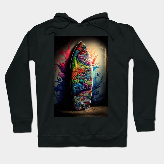 Surfing Graffiti Hoodie by KrisG-Art